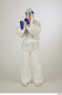  Photos Daya Jones Nurse in Protective Suit Pose preparing test samples standing whole body 0001.jpg